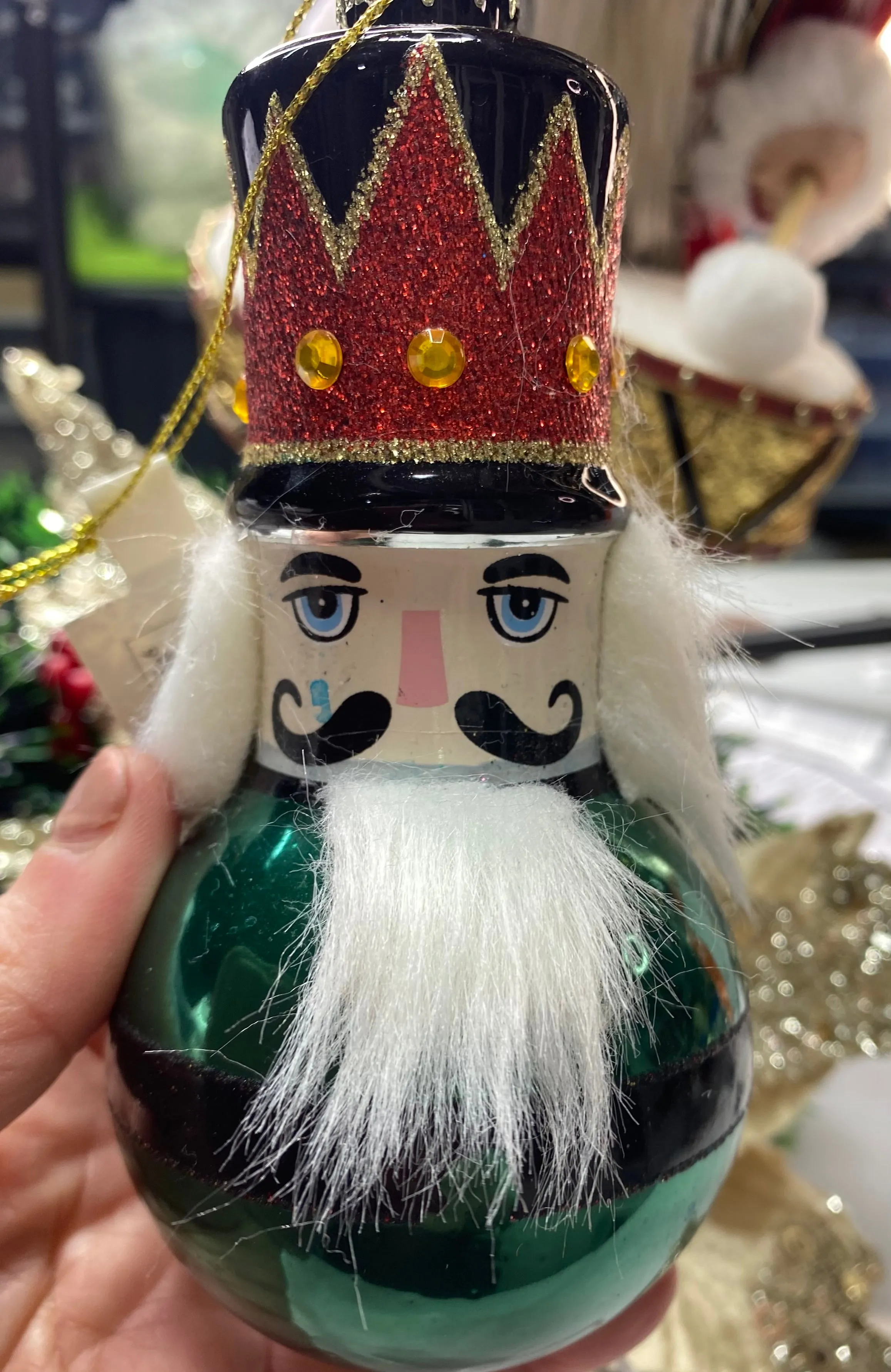 Green Nutcracker Hanging Ornaments
