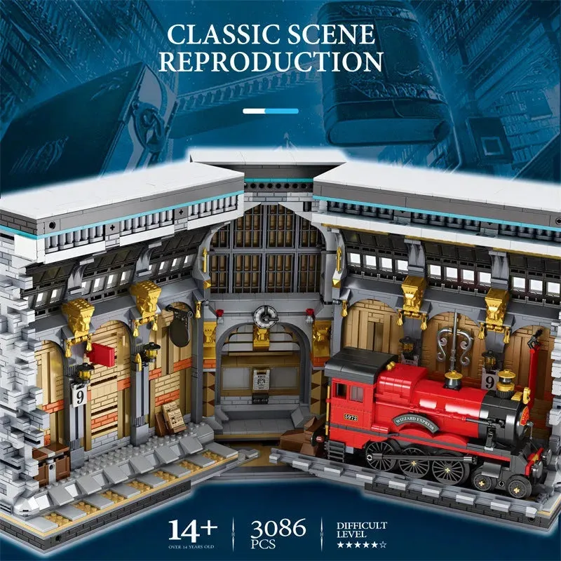 Harry Potter MOC Movie Magic Station Bricks Toy