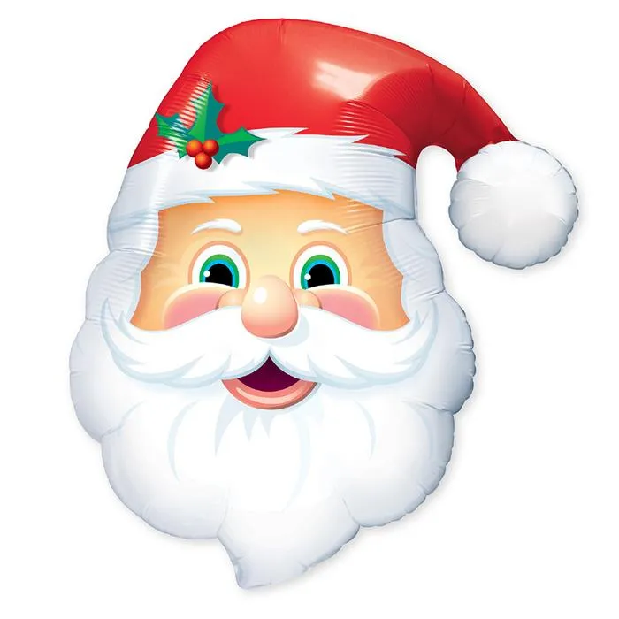 Jolly Santa Mylar Balloon