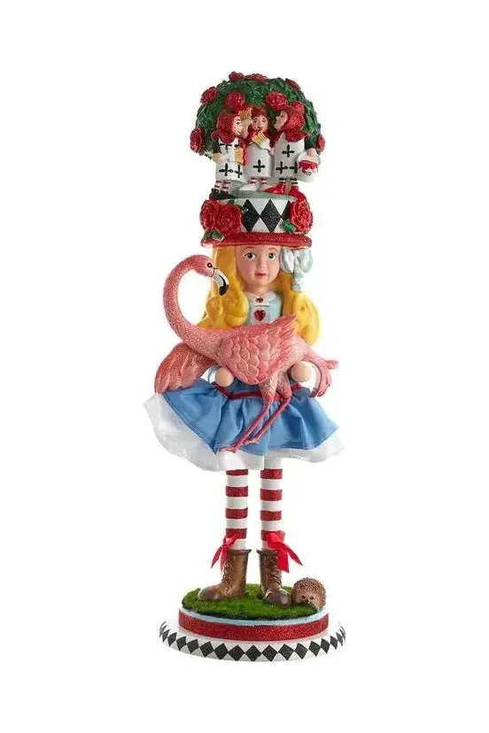 Kurt Adler 19" Hollywood Nutcrackers™ Alice With Flamingo Nutcracker