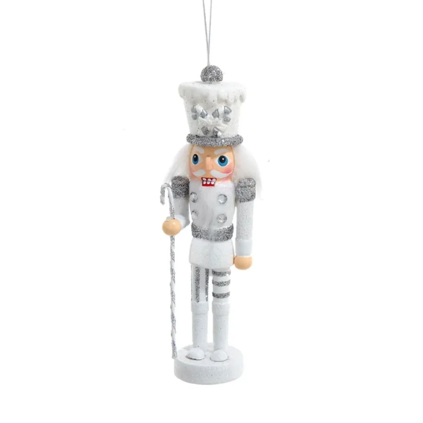 Kurt Adler Hollywood Nutcracker Ornament - White