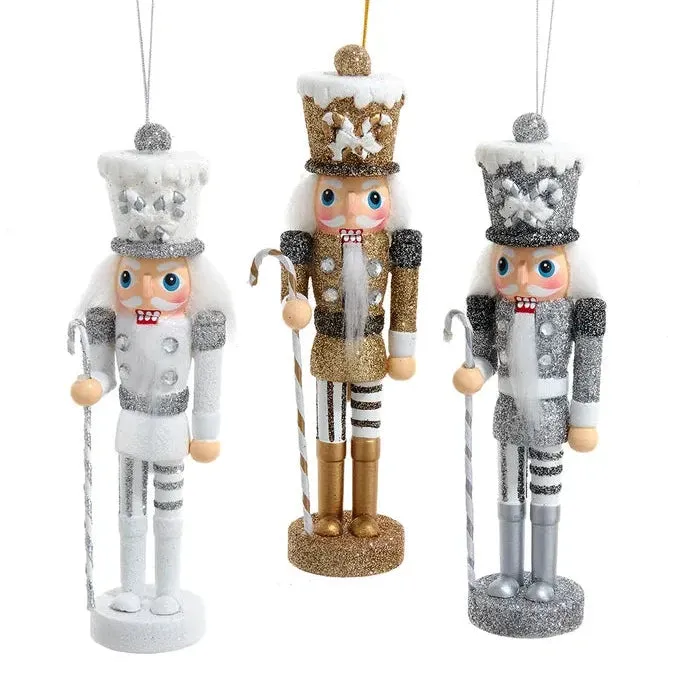 Kurt Adler Hollywood Nutcracker Ornament - White