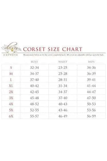 Lavish 4 PC Green Lace/Wet Look Witch Corset Costume