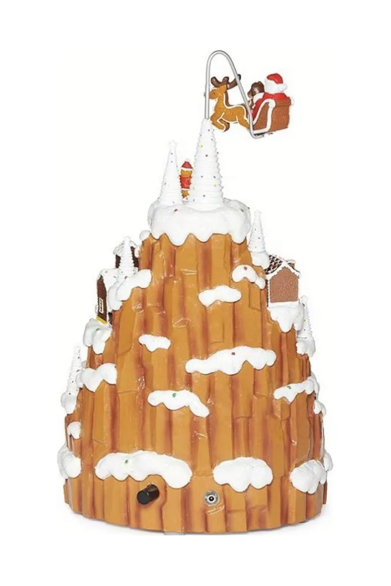 LED Musical Gingerbread Mountain House