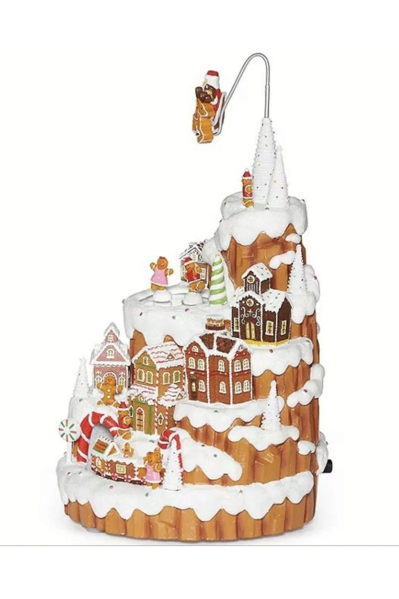 LED Musical Gingerbread Mountain House