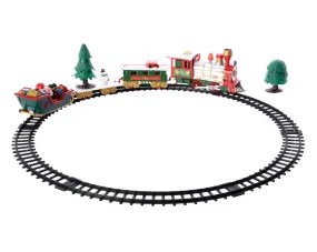 Light Up LED Christmas Train and Track with Motion & Sound