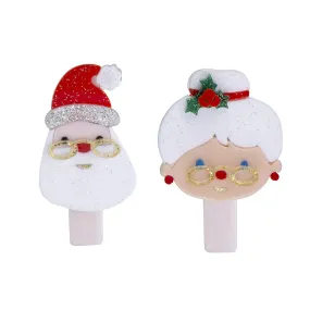 Lilies & Roses Alligator Clip - Santa Claus & Mrs. Claus