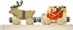 Maple Landmark- Name Train Santa Sleigh 2 car set