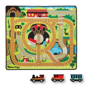Melissa and Doug Round the Rails Train Rug