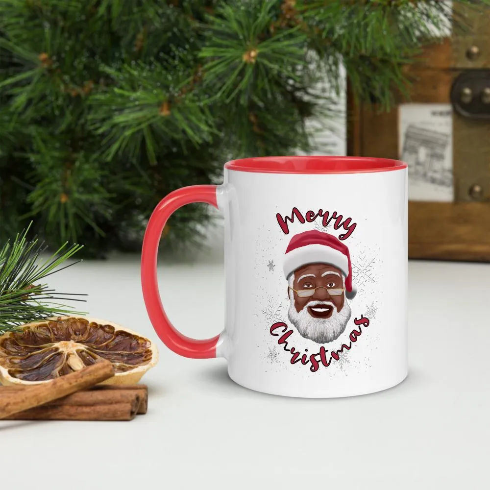Merry Christmas (Black Santa Claus) Ceramic Coffee Mug
