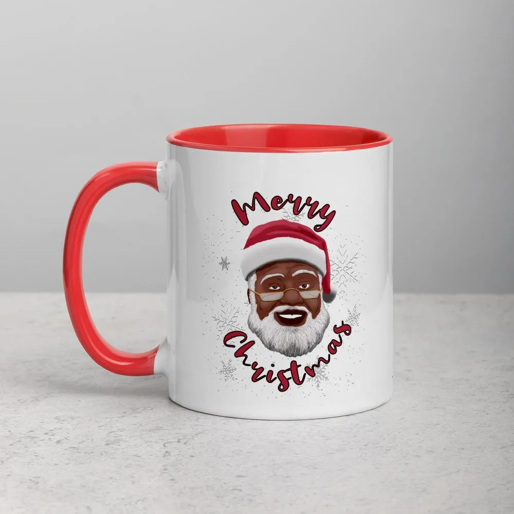 Merry Christmas (Black Santa Claus) Ceramic Coffee Mug