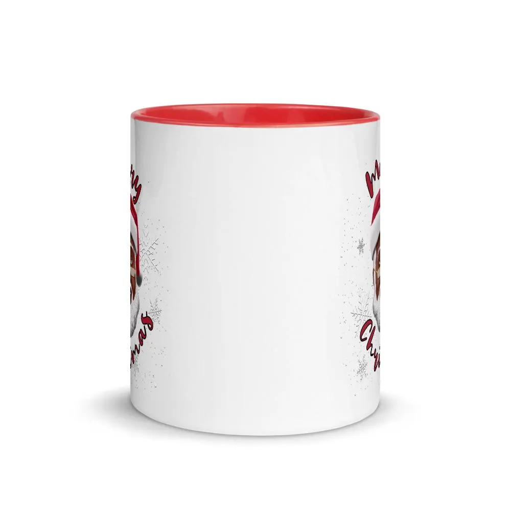 Merry Christmas (Black Santa Claus) Ceramic Coffee Mug