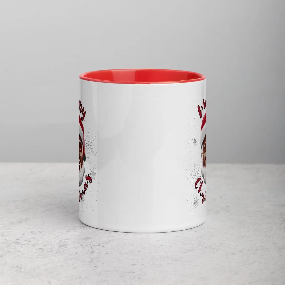 Merry Christmas (Black Santa Claus) Ceramic Coffee Mug