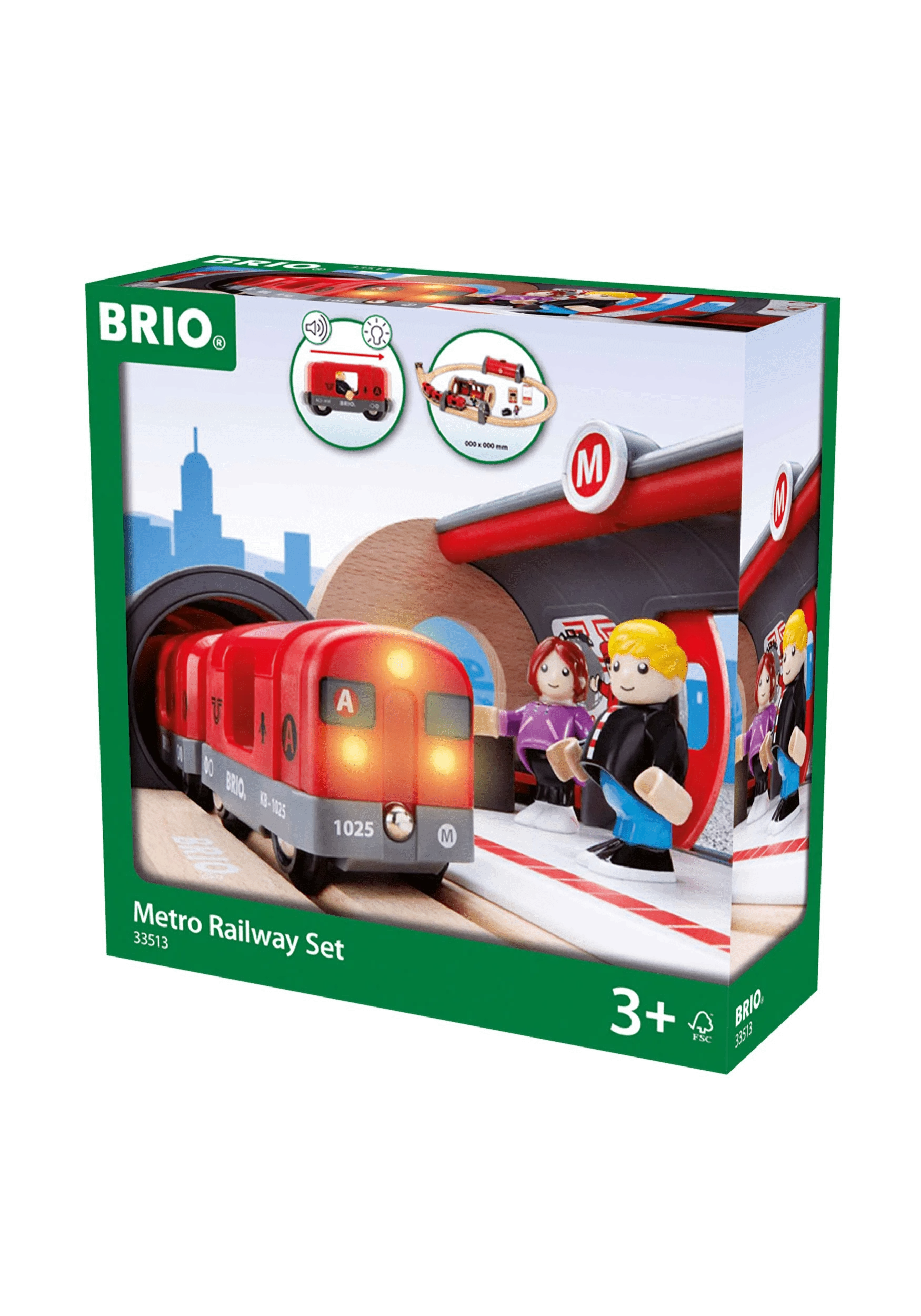 Metro Railway Set, 20 pieces (33513)