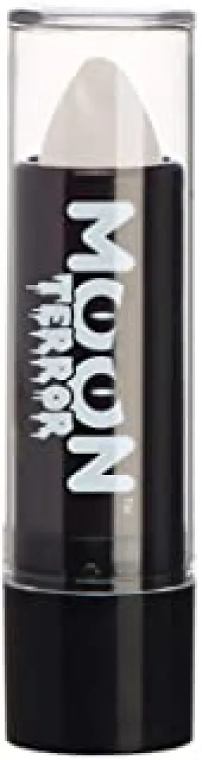 Moon Terror - Halloween Lipstick Makeup - 0.17oz - Easily Create Spooky Designs Like a pro! Perfect for Vampire, Ghost, Skeleton, Witch, Pumpkin, Monster etc - Wicked White