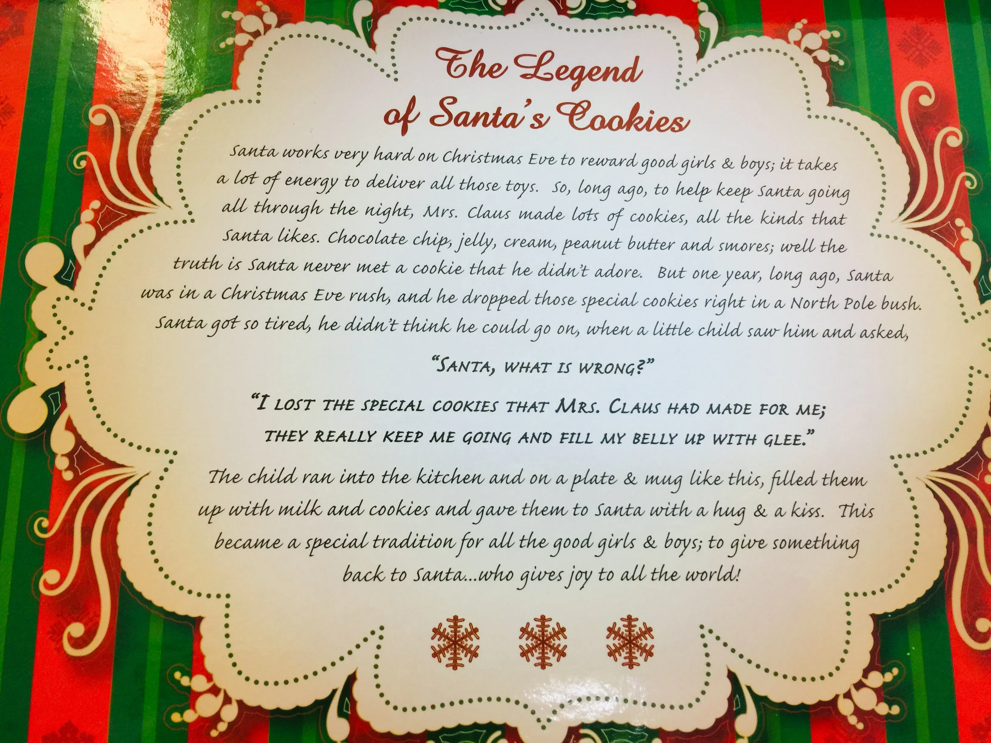 New in Keepsake box! The Legend of Santas Cookies Santa Claus Stoneware Plate and Santa Claus Mug with Verse!