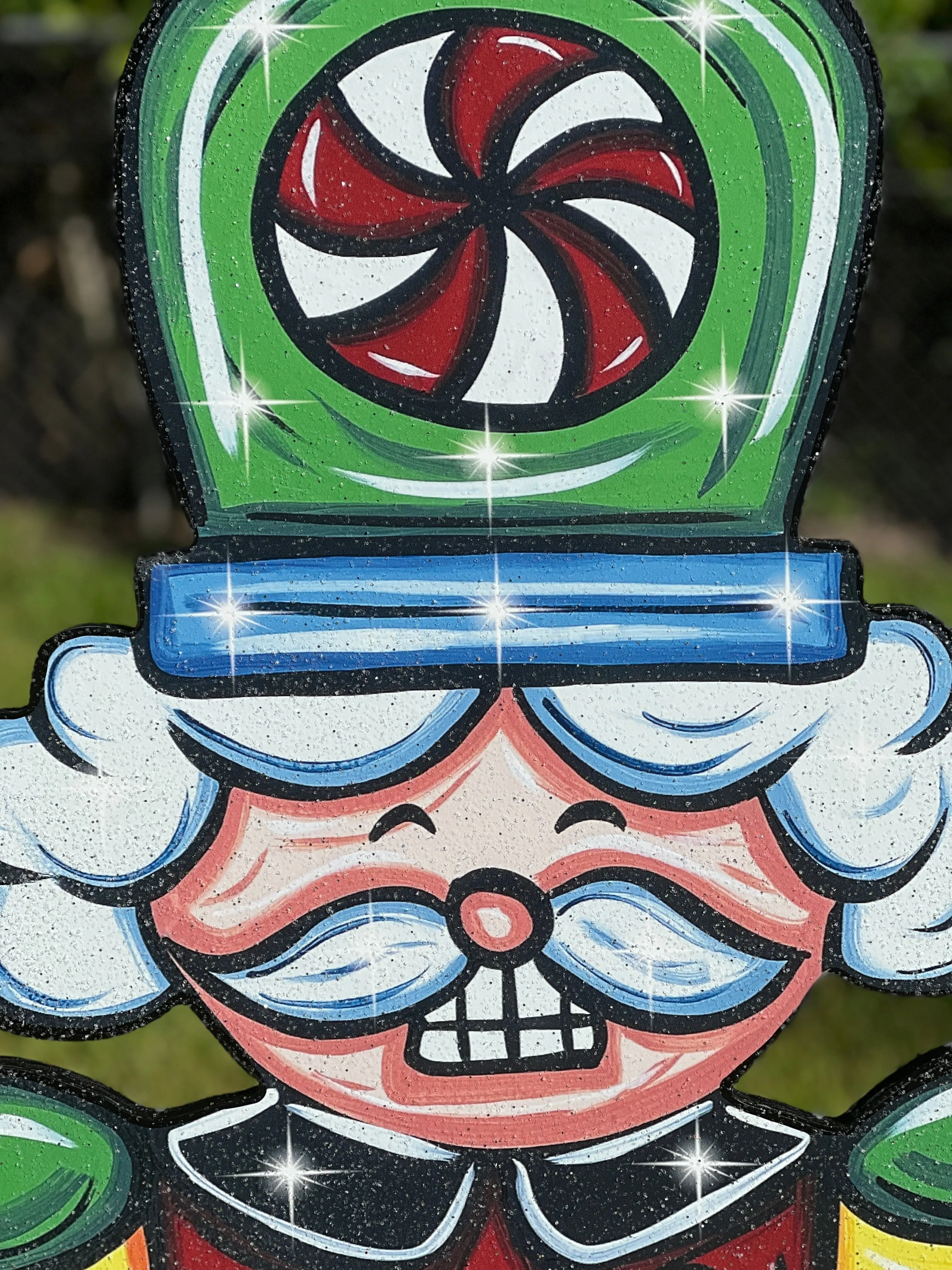 Peppermint Nutcracker Christmas Yard Art