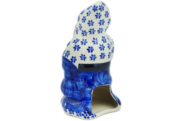 Polish Pottery 7" Santa Claus Figurine Divine Cobalt UNIKAT