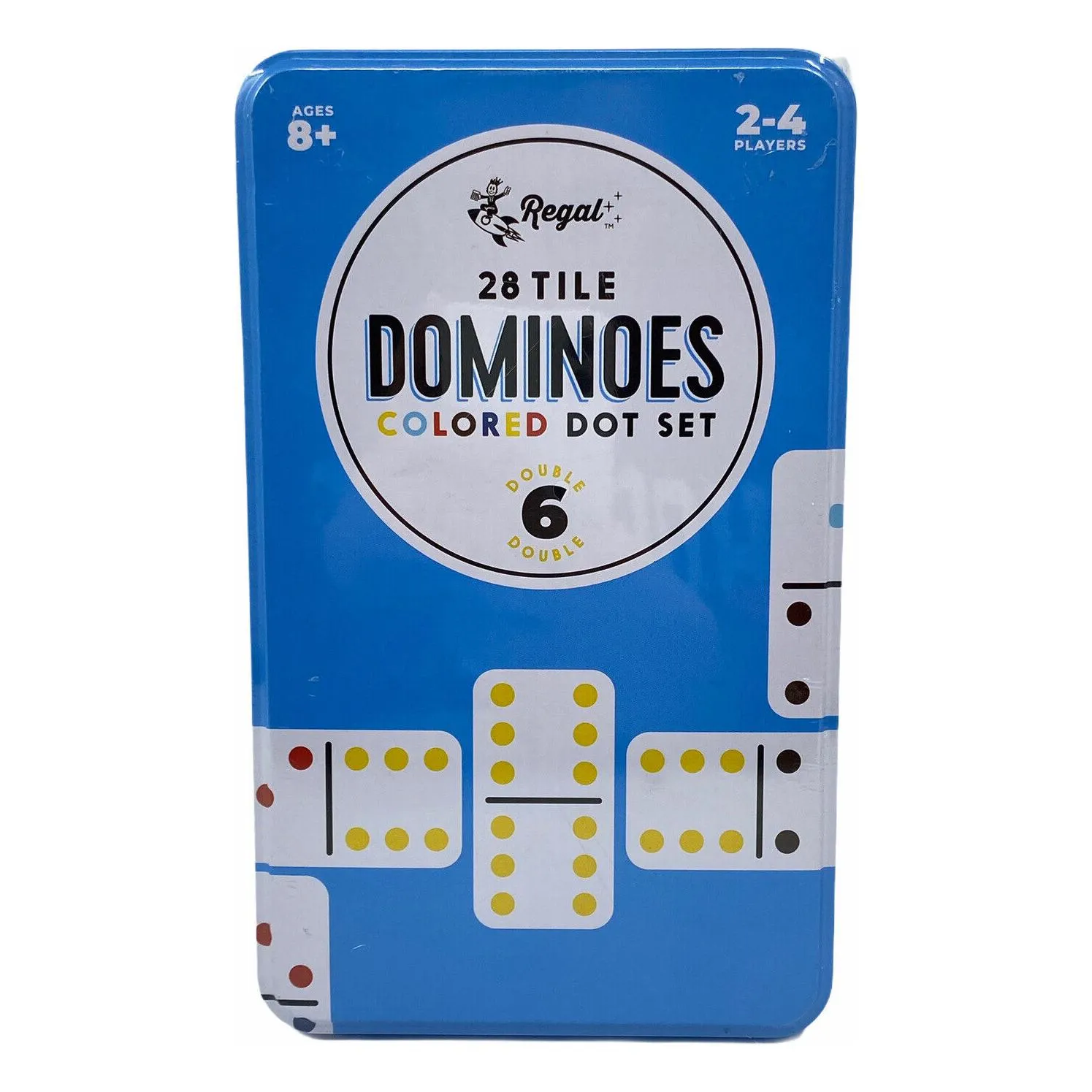 Regal Dominoes in a Tin Double 6