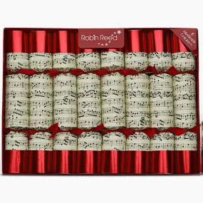 Robin Reed Set of 8 Concerto Musical Christmas Crackers