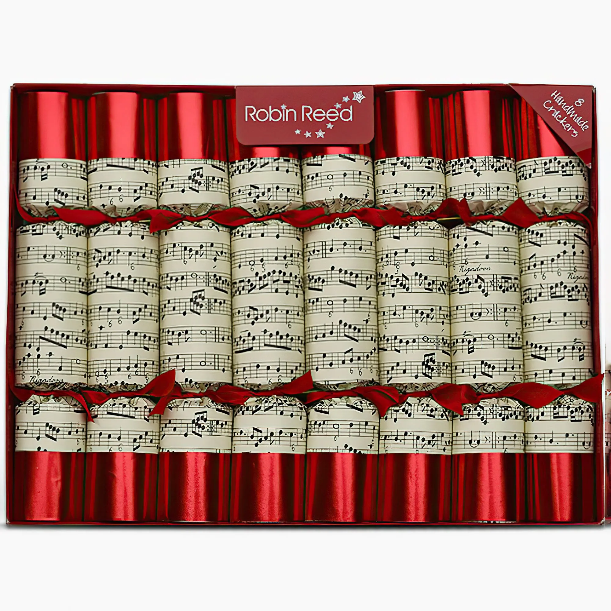 Robin Reed Set of 8 Concerto Musical Christmas Crackers