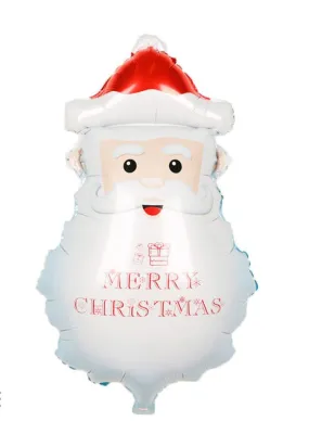 Santa Claus Christmas Foil Balloon Party Supplies – Perfect Holiday Decor for Christmas Parties