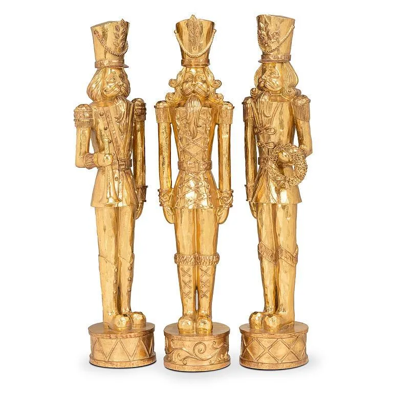 Tall Standing Gold Soldier