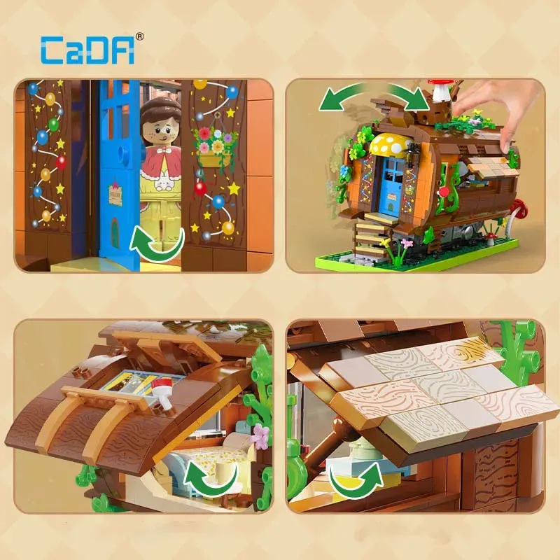 Tech Creator Expert MOC Forest Train Bricks Toy