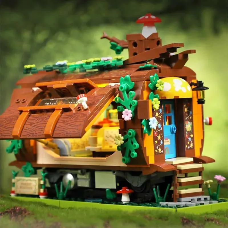 Tech Creator Expert MOC Forest Train Bricks Toy