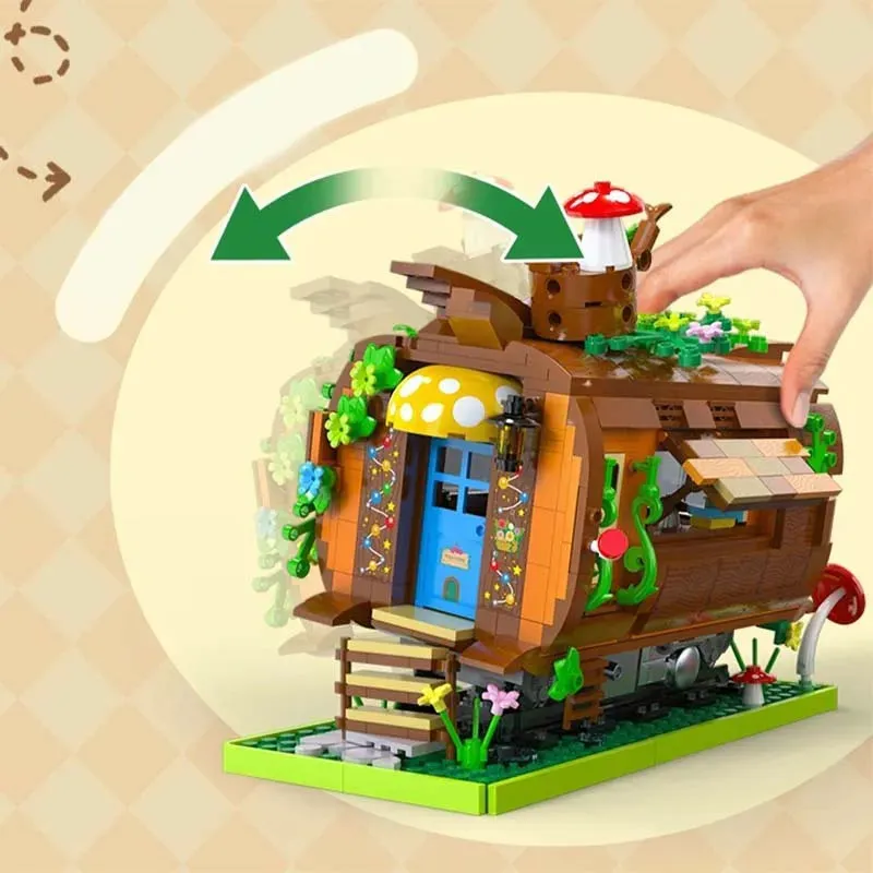 Tech Creator Expert MOC Forest Train Bricks Toy
