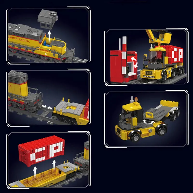 Tech EMD SD40-2 Diesel Locomotive RC Train Bricks Toy