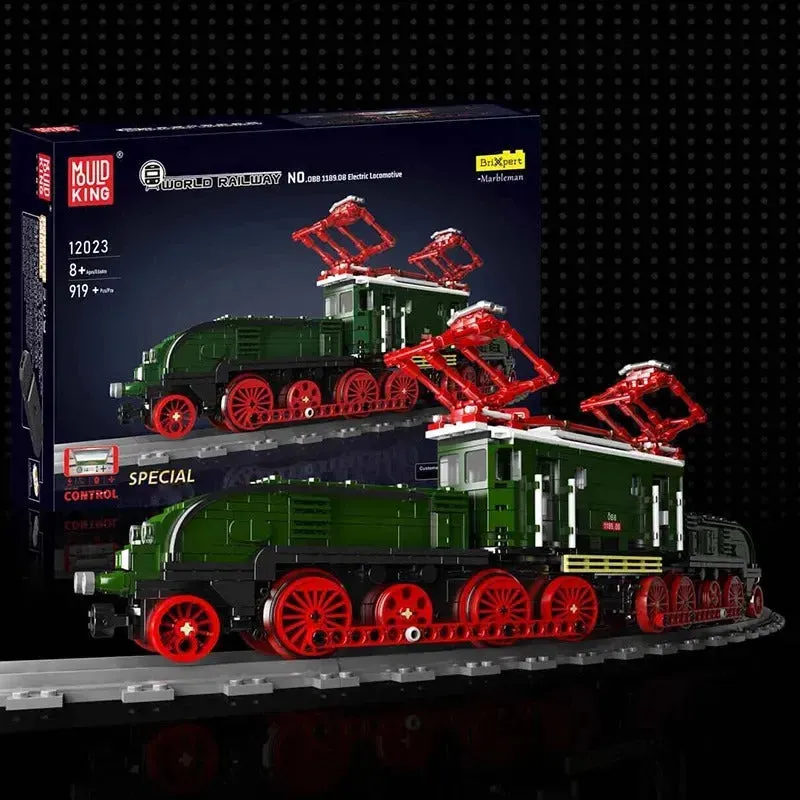Tech RC Electric Crocodile Locomotive Train Bricks Toy