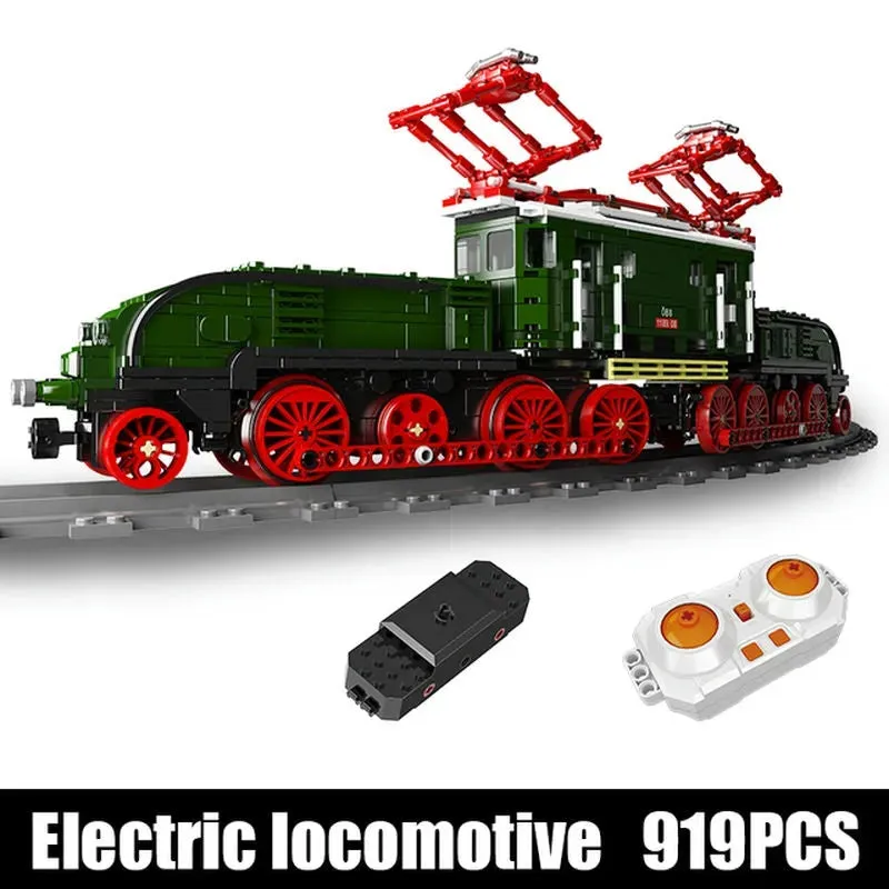 Tech RC Electric Crocodile Locomotive Train Bricks Toy