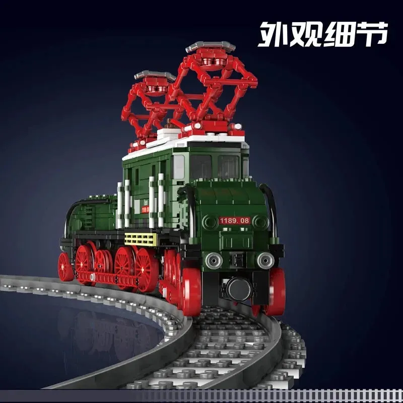 Tech RC Electric Crocodile Locomotive Train Bricks Toy