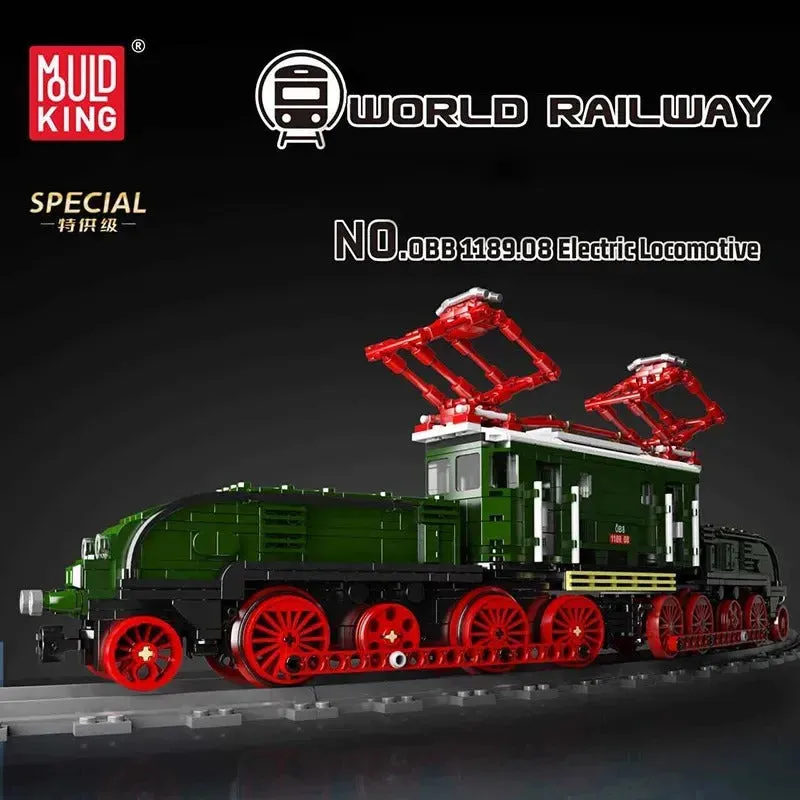 Tech RC Electric Crocodile Locomotive Train Bricks Toy