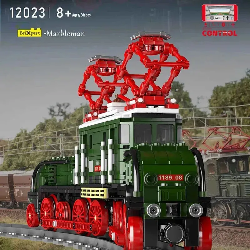 Tech RC Electric Crocodile Locomotive Train Bricks Toy