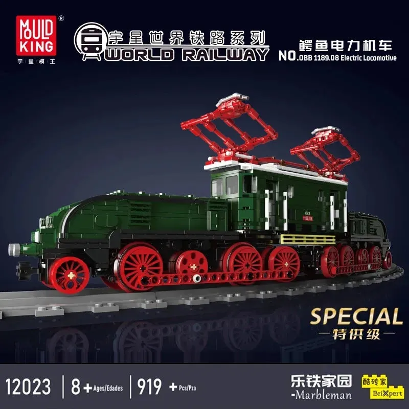 Tech RC Electric Crocodile Locomotive Train Bricks Toy
