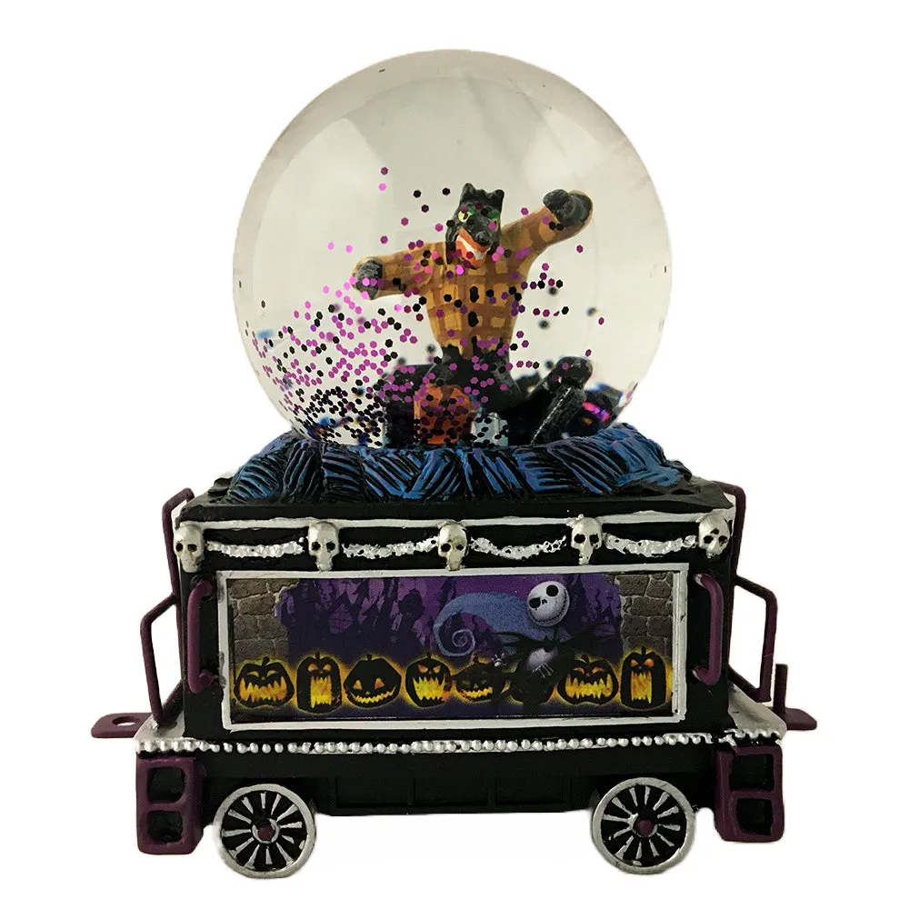 The Bradford Exchange Disney Tim Burton’s The Nightmare Before Christmas Glitter Globe Train Collection Issue #12: Wasn't it Terrifying Handcrafted & Hand-Painted with Music & Glitter 4.5-Inches