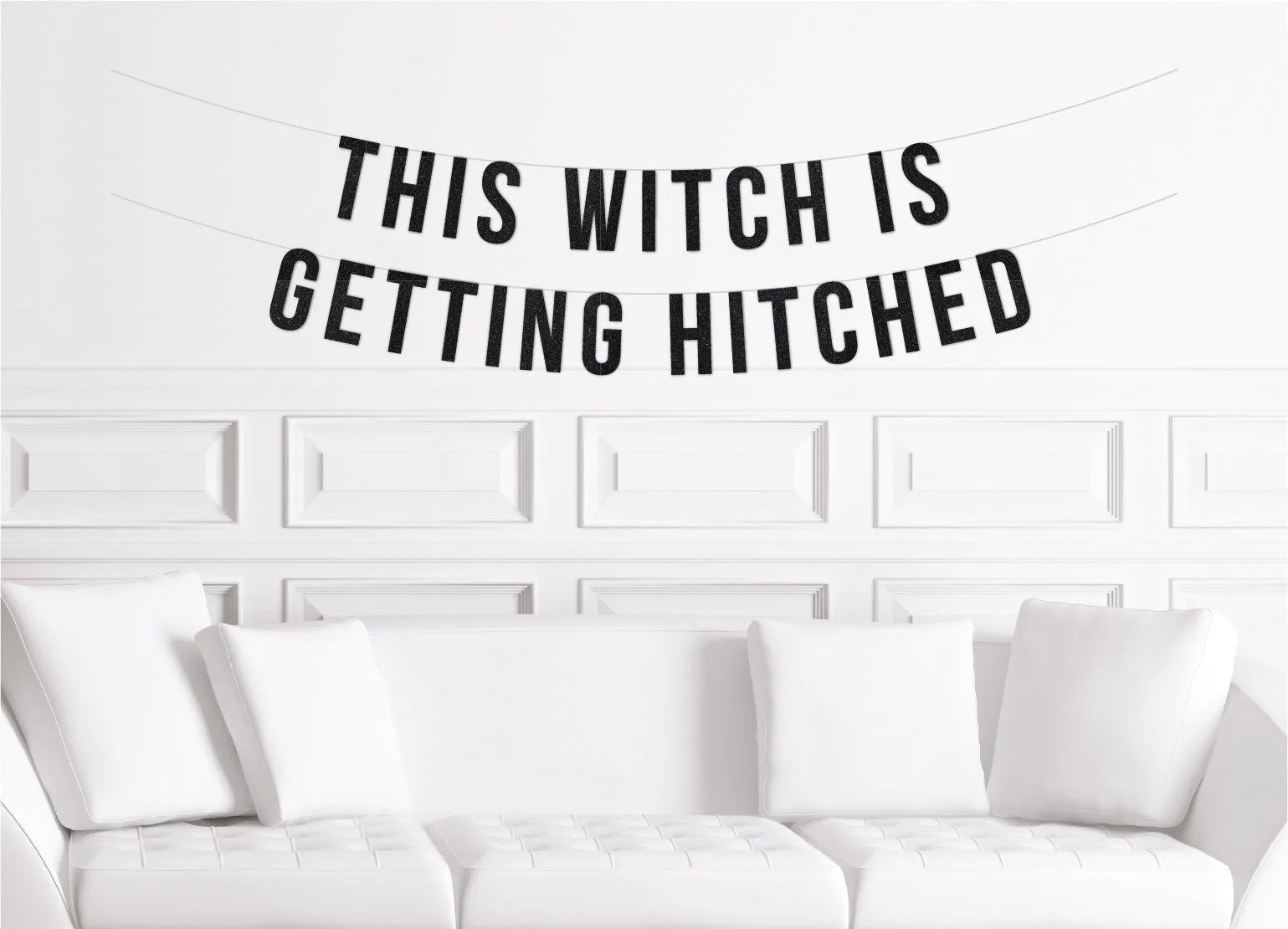 This Witch Is getting Hitched Halloween Bride Banner