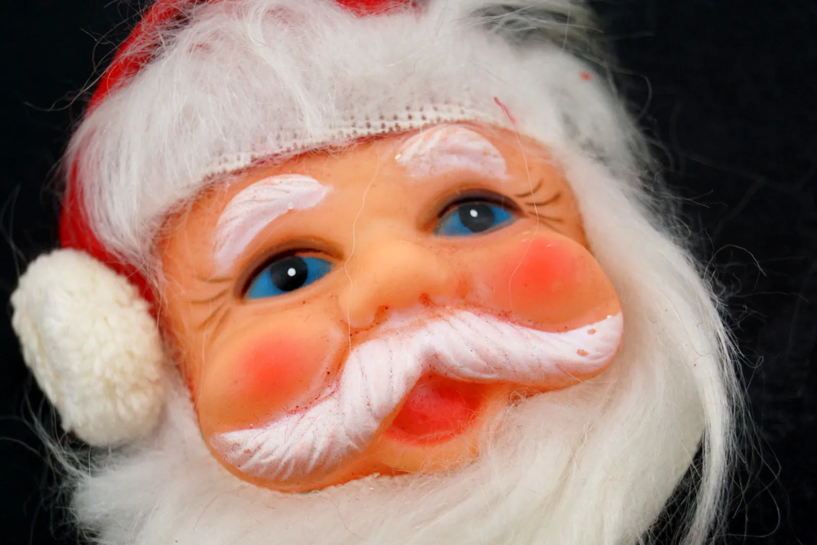 Vintage Santa Claus Head Ornament (c.1950s) N4