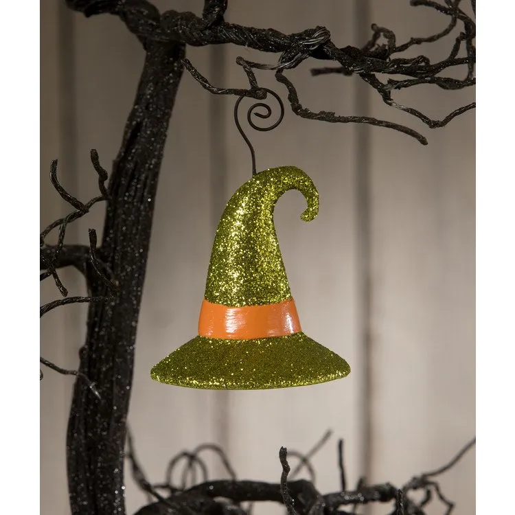 Witch Hat Green Ornament/Place Card Holder